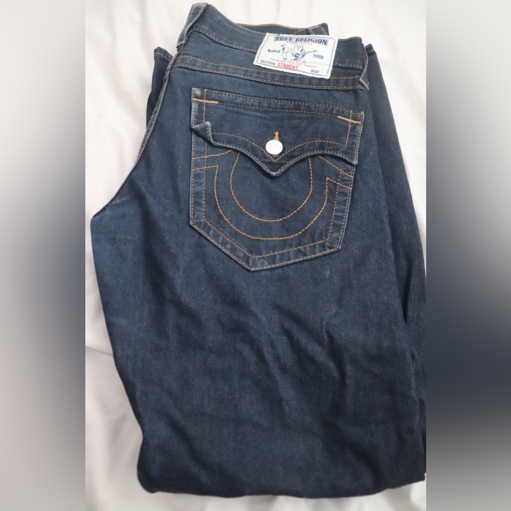 True religion straight slim fit jeans (blue)